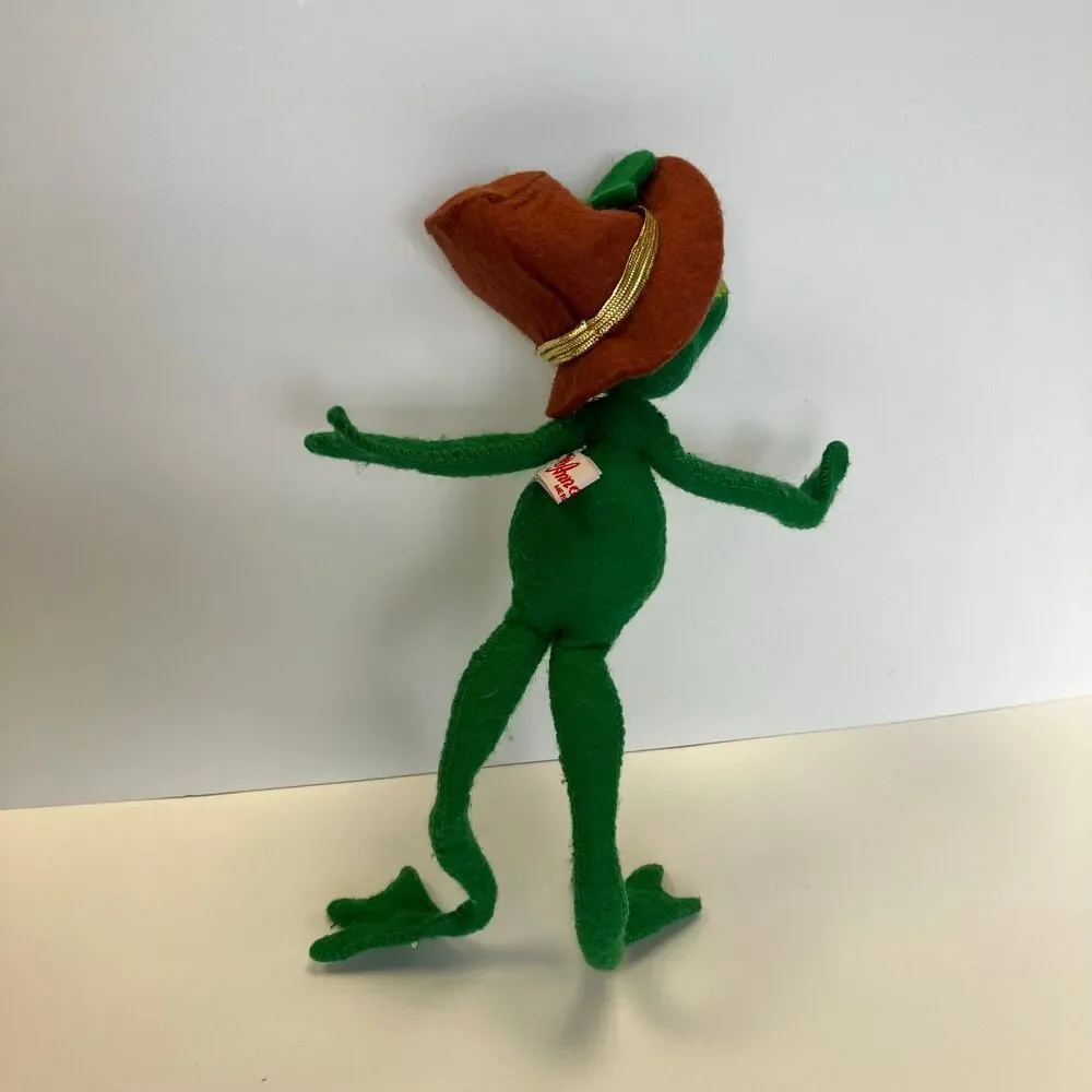 Vintage 1999 Annalee St. Patrick’s Day Lucky Leaper Green Frog